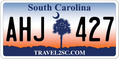 SC license plate AHJ427