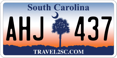 SC license plate AHJ437
