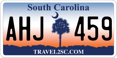 SC license plate AHJ459