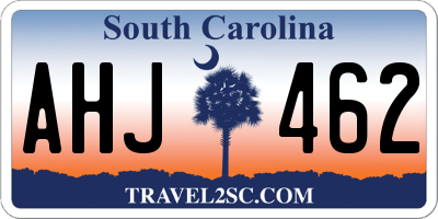 SC license plate AHJ462