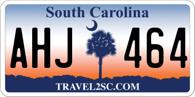 SC license plate AHJ464