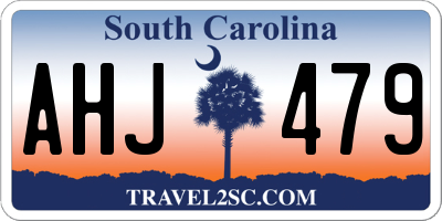 SC license plate AHJ479
