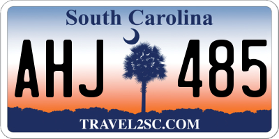 SC license plate AHJ485