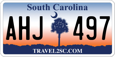 SC license plate AHJ497