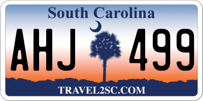 SC license plate AHJ499