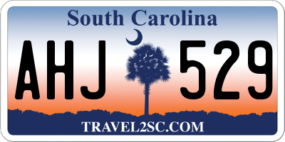 SC license plate AHJ529