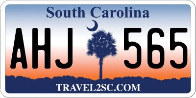 SC license plate AHJ565