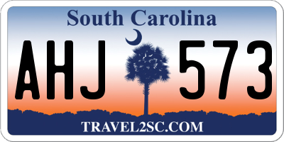 SC license plate AHJ573