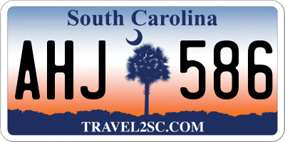 SC license plate AHJ586