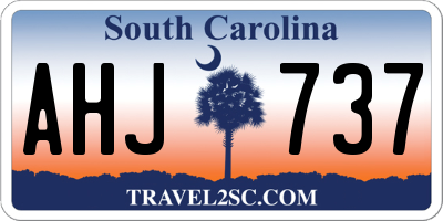 SC license plate AHJ737