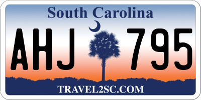 SC license plate AHJ795