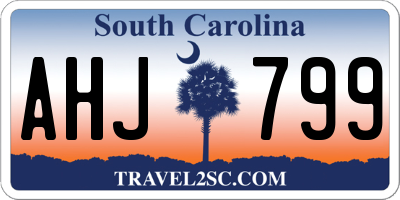 SC license plate AHJ799