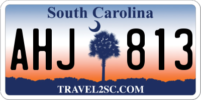 SC license plate AHJ813