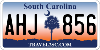 SC license plate AHJ856