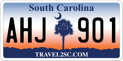 SC license plate AHJ901