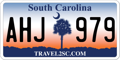 SC license plate AHJ979