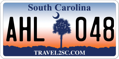 SC license plate AHL048