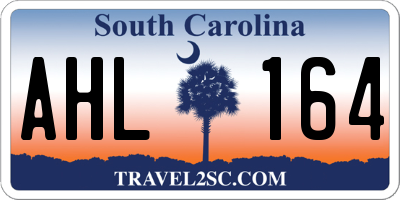 SC license plate AHL164
