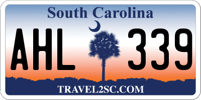 SC license plate AHL339