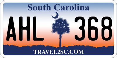 SC license plate AHL368