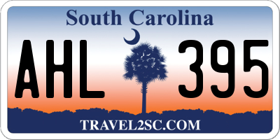 SC license plate AHL395