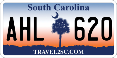 SC license plate AHL620