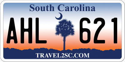 SC license plate AHL621
