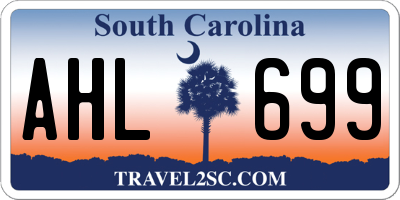 SC license plate AHL699