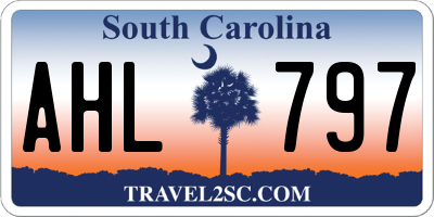 SC license plate AHL797