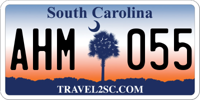 SC license plate AHM055
