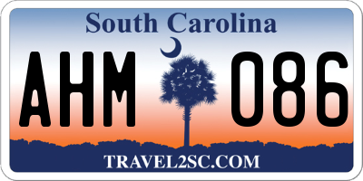 SC license plate AHM086