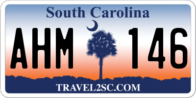 SC license plate AHM146