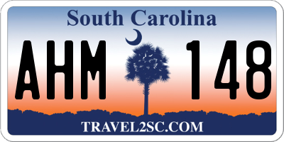 SC license plate AHM148
