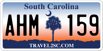 SC license plate AHM159