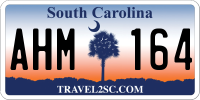 SC license plate AHM164
