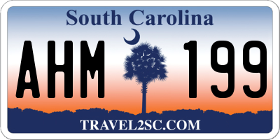 SC license plate AHM199