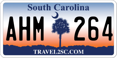 SC license plate AHM264