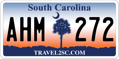 SC license plate AHM272
