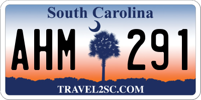 SC license plate AHM291