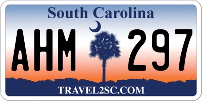 SC license plate AHM297