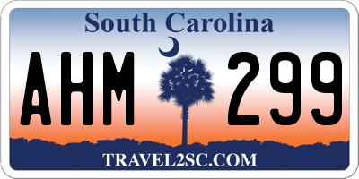 SC license plate AHM299