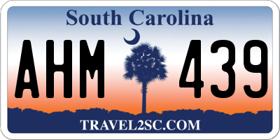 SC license plate AHM439