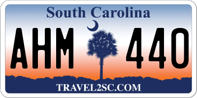 SC license plate AHM440
