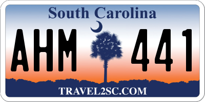 SC license plate AHM441