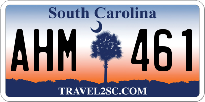 SC license plate AHM461