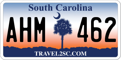 SC license plate AHM462