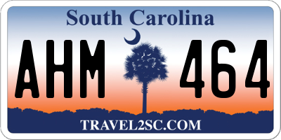 SC license plate AHM464