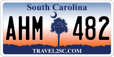 SC license plate AHM482