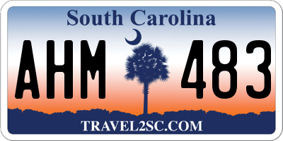 SC license plate AHM483