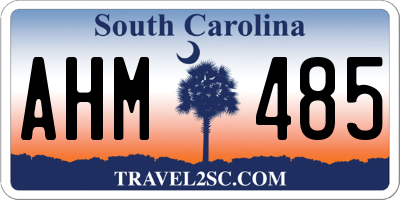 SC license plate AHM485